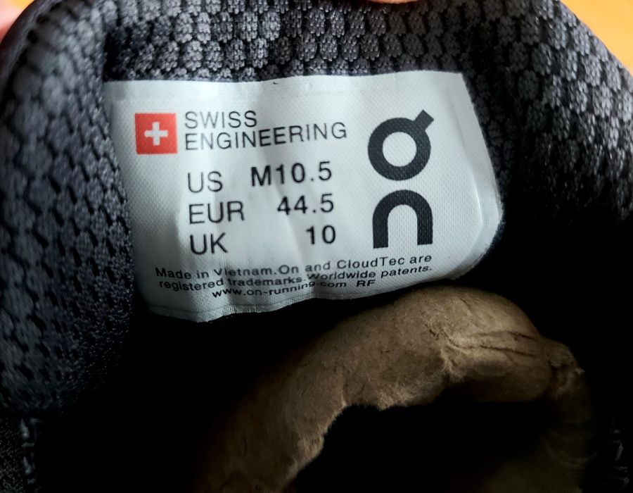 On cloud ,Waterproof 44 номер,стелка 28см.Cloudventure  модел