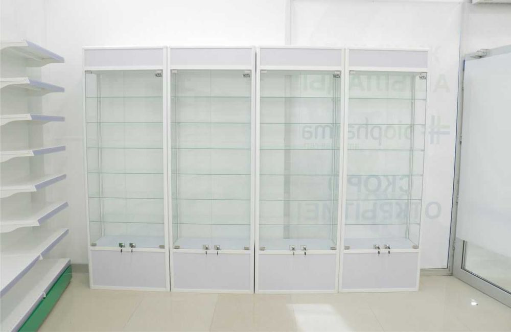 Прилавок витрина, стеклянная, metal oynaly vitrina va prilavkalar