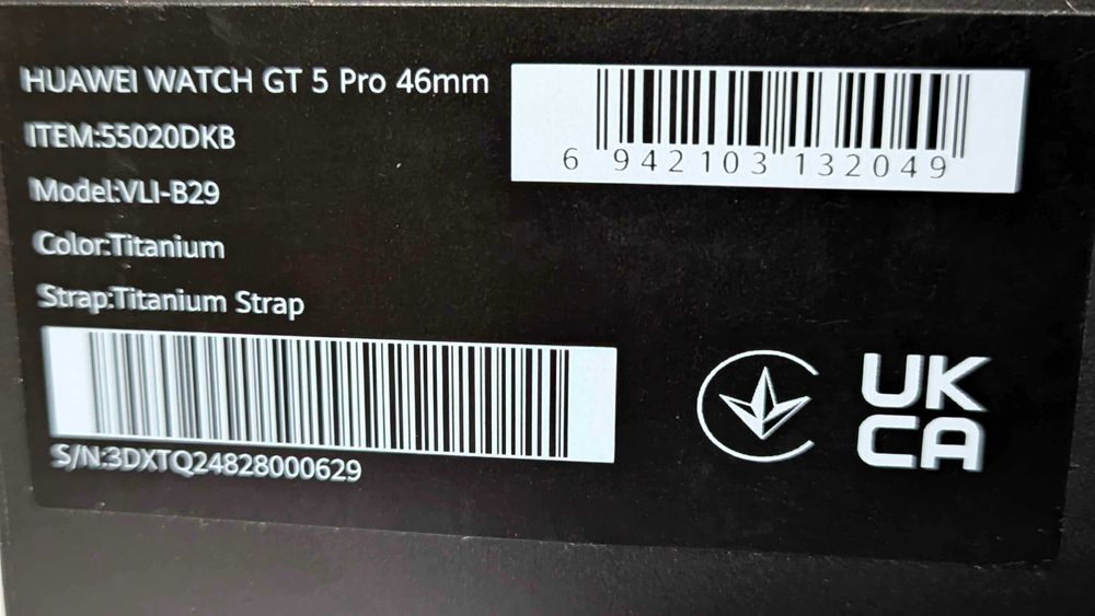 Huawei Watch GT 5 Pro 46mm Titanium Като Нов + Гаранция