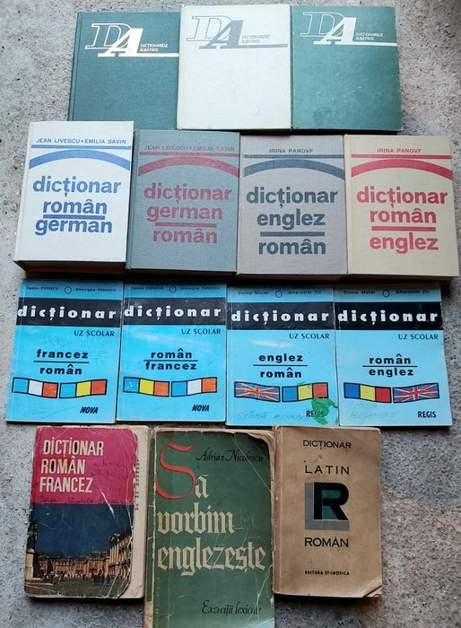 Dicționare diverse – român, englez, francez, german, latin