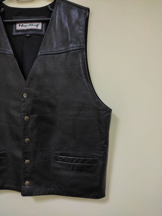 Vestă piele naturală bărbați/L