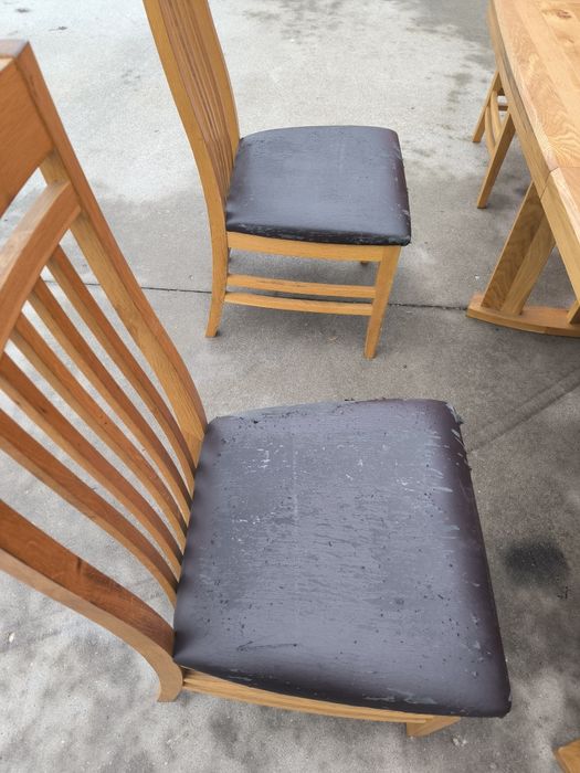 Масивна маса от Дъб+6 стола