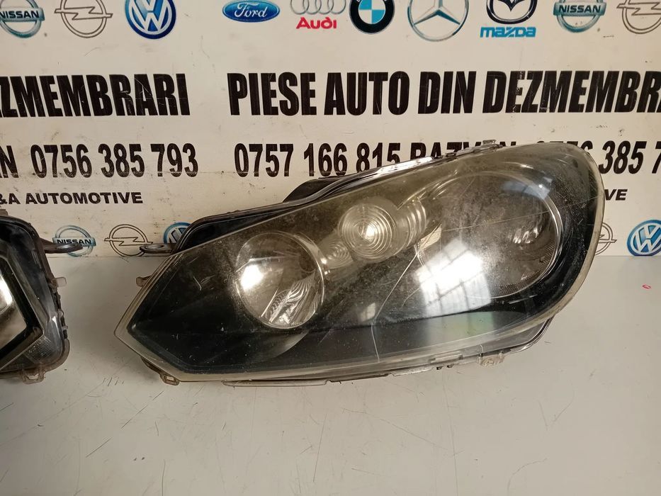 Faruri Far Stanga Dreapta Halogen Vw Golf 6 VI Volan Stanga Cod 5K1941005M 5K1941006M 2008-2013