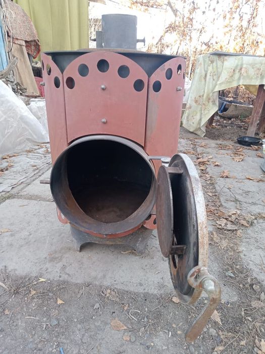 Дровяная печь заводская