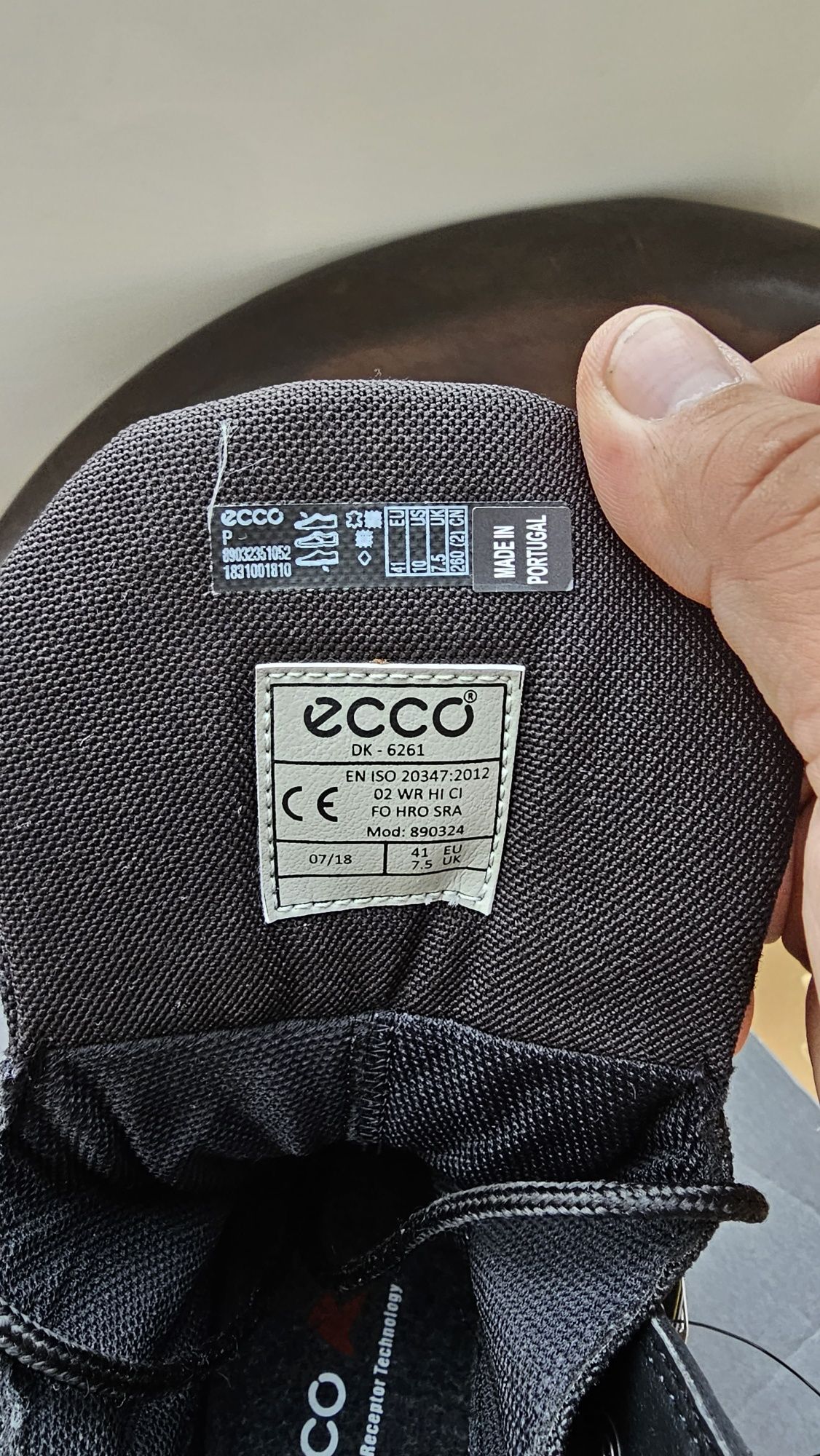 Ghete Ecco Gore tex Vibram 41 Armata Pompieri M.A.I Constanta