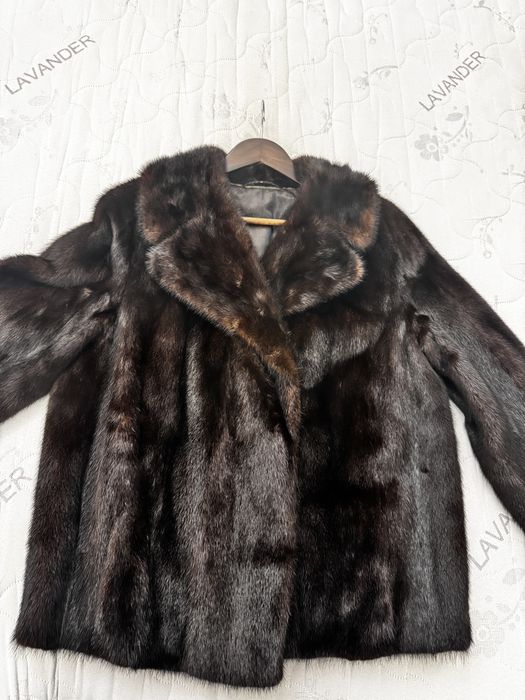 Haina din blana naturala de nurca marimea m-l