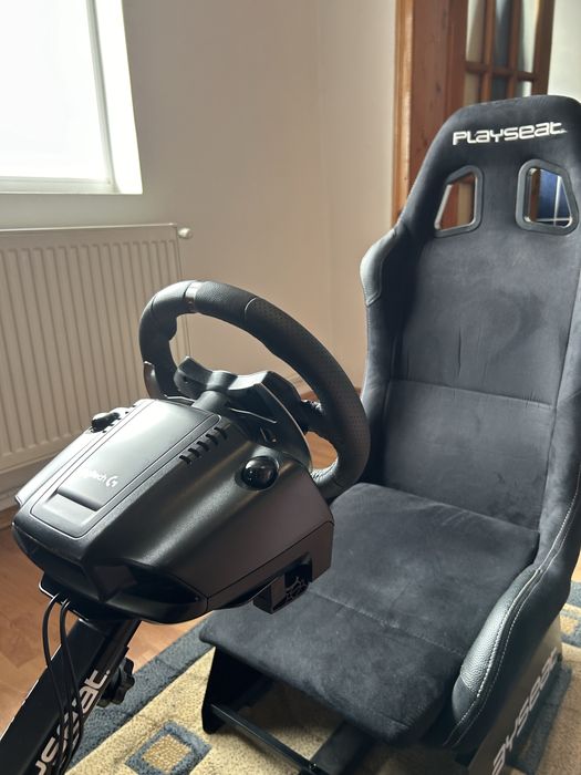 Set Volan G920 + Scaun Playseat alcantara + Xbox One X + jocuri