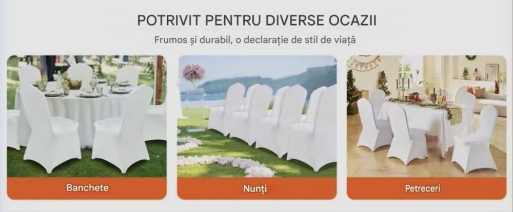 Huse Scaune Elastice Lycra Scaune Evenimente