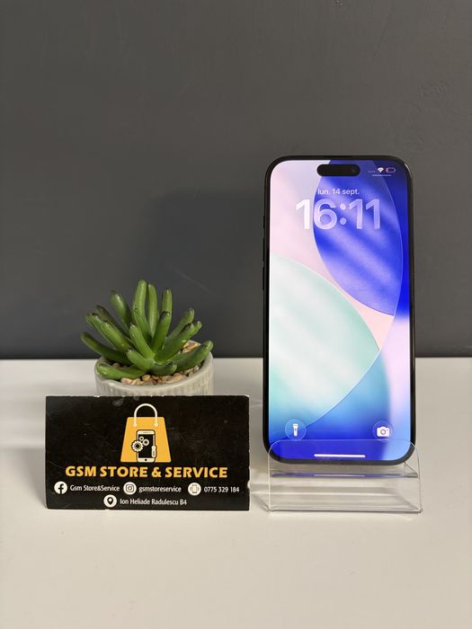 Iphone 15 Pro 128Gb Black Titanium 2 Ani Garantie Gsm Store&Service