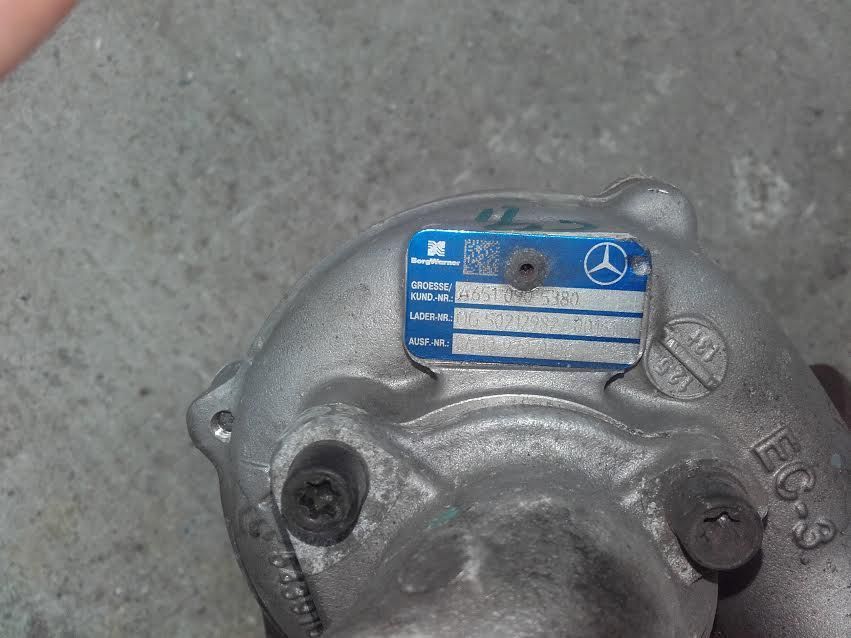 turbo, biturbo, turbina, turbine mercedes sprinter euro 5 a6510900980