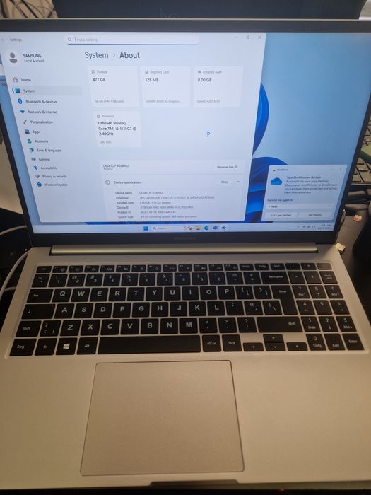 Samsung Ultrabook i5 11th 8/500gb amanet Lazar Crangasi 40193