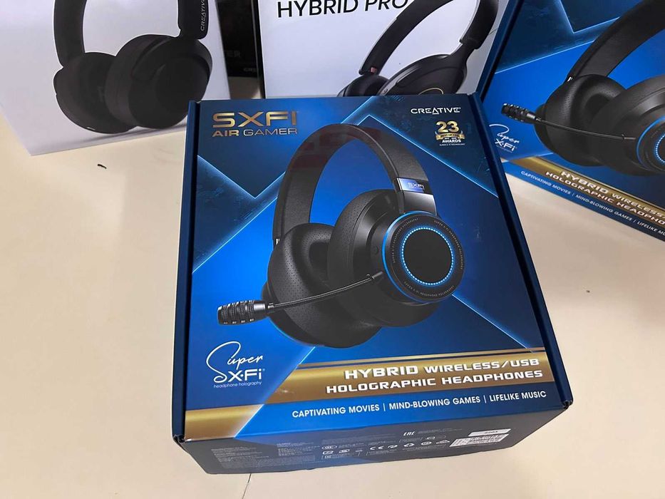 Слушалки CREATIVE SXFI AIR GAMER,Професионален Микрофон, RGB /12 м. г.