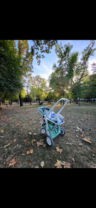 Carucior Greentom 3-1 Reversibil+Accesorii+scoica masina MaxiCosi