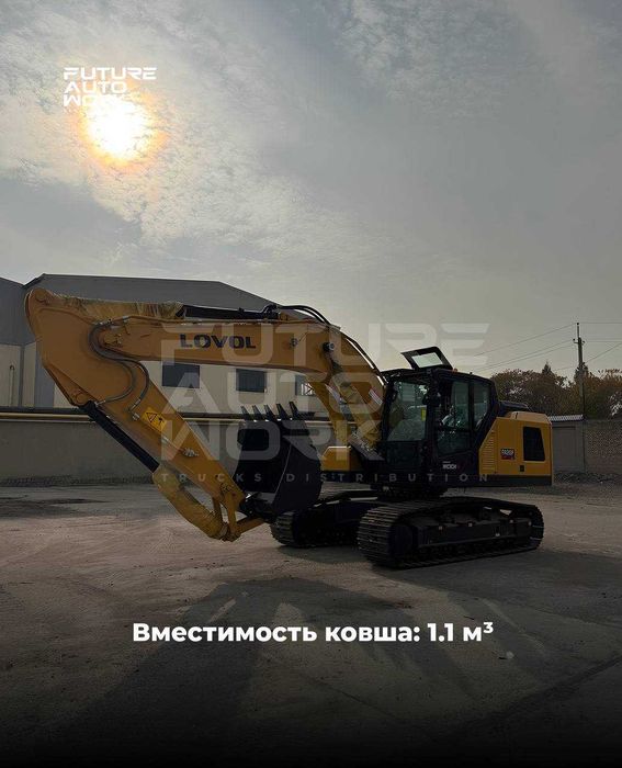 LOVOL FR215F 1.1m³ kovsh Zanjirlik ekskovator 12 OYGA NASIYA SAVDO !!!