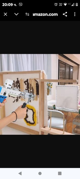 Пистолет за тъфтинг QIBIN Електрически пистолет за тъфтинг на килими