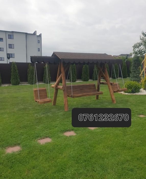Mobilier din lemn masiv pentru gradina