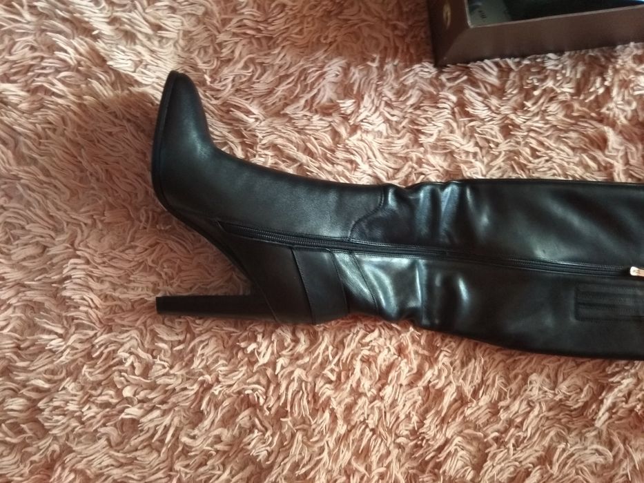 Сапоги кожаные, новые