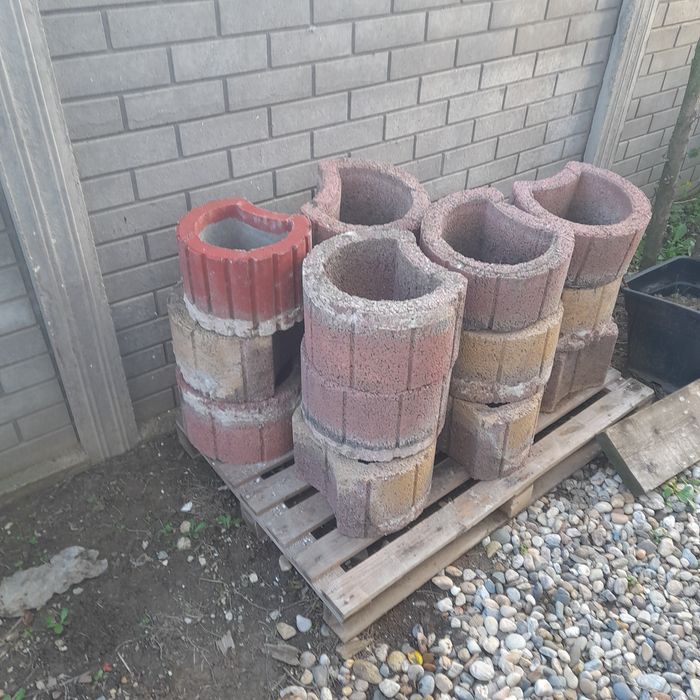 Vand 17 jardiniere din beton 30x20 cm