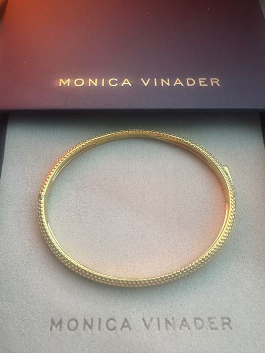 Оригинална гривна Monica Vinader Heirloom в позлата 18k