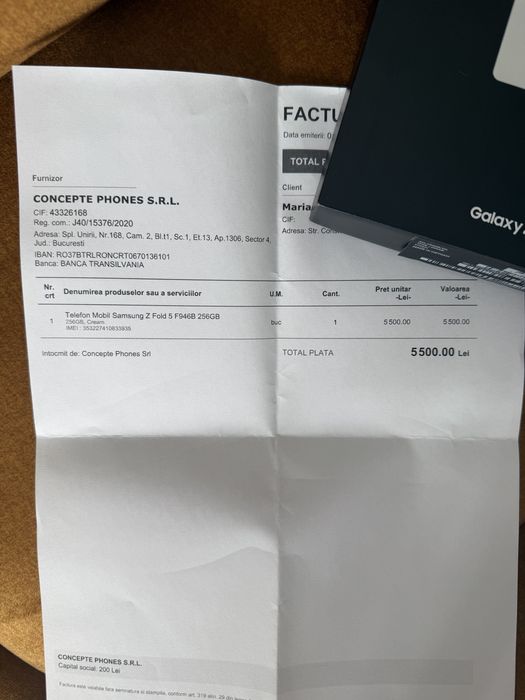 Samsung Galaxy Z Fold 5 Cream 256gb