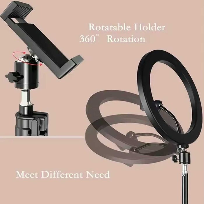Lampa Circulara LED  TikTok, Youtube Make up - Trepied 210cm Inclus