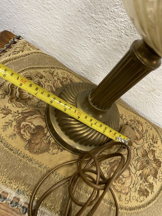 Френска газена лампа с месингова основа