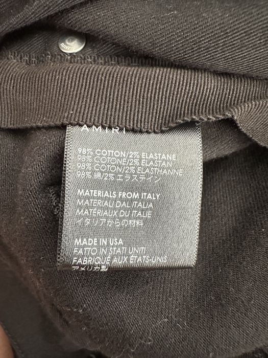 Черни оригинални дънки AMIRI произведени и закупени от USA