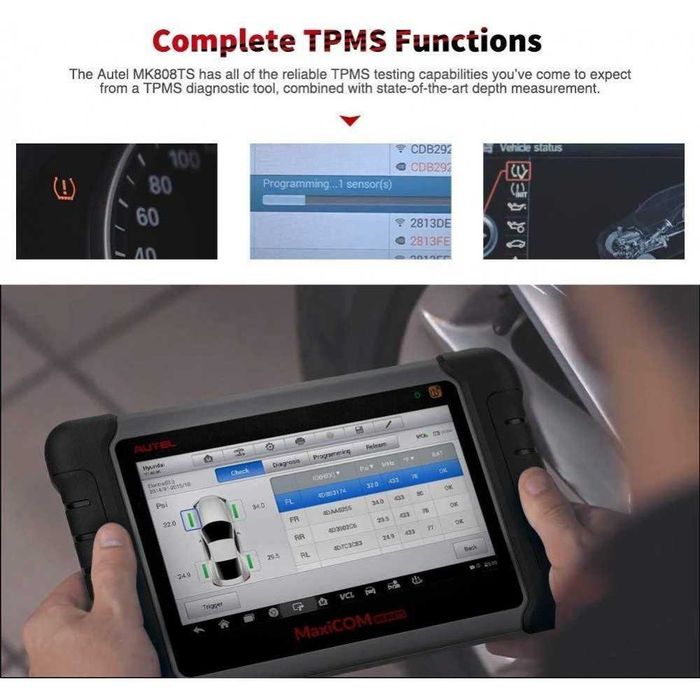 Автодиагностика Autel MaxiCom MK808S+подарък 2 часа обучение