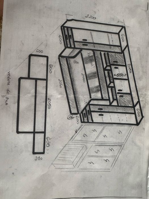 Mobilier camera fetita stare excelenta, realizat la comanda