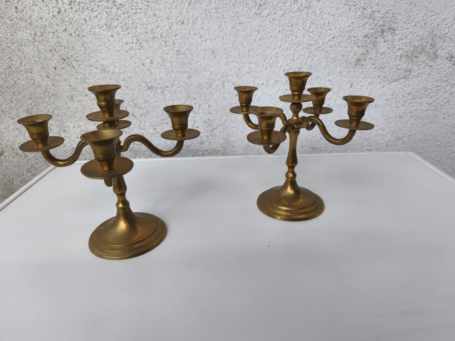 Малък месингов свещник