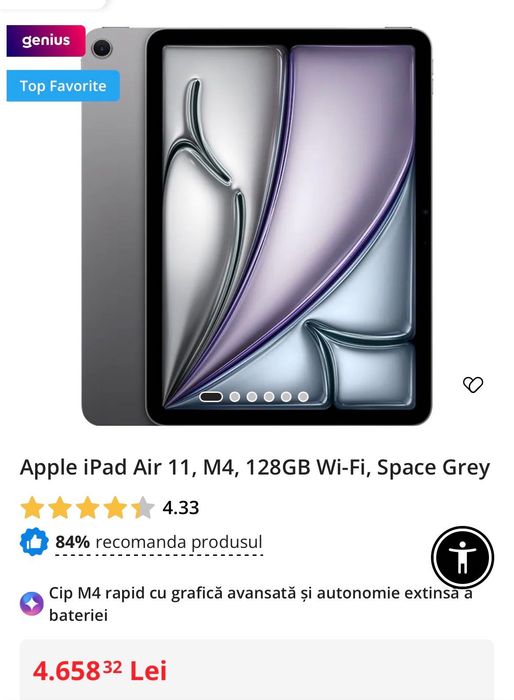 Tabletă Apple iPad AIR 11 M4 128 GB garanție Wifi Sigilat NOU  pro 13 14