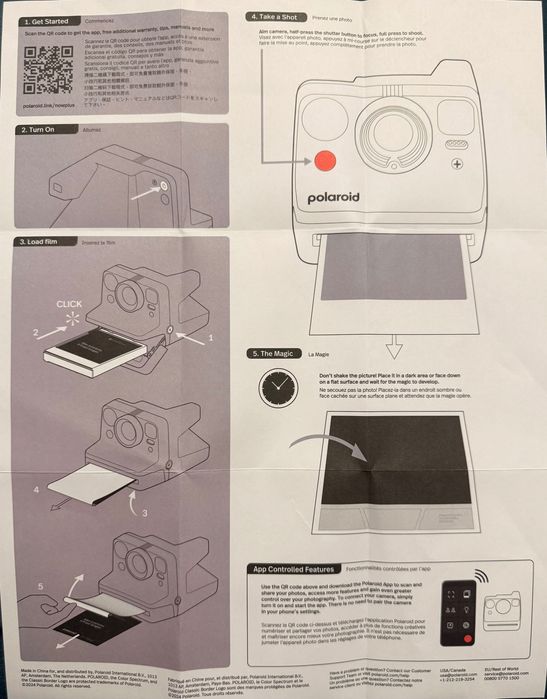 Aparat foto Polaroid Now+ Generation 3 + App Control, în garanție