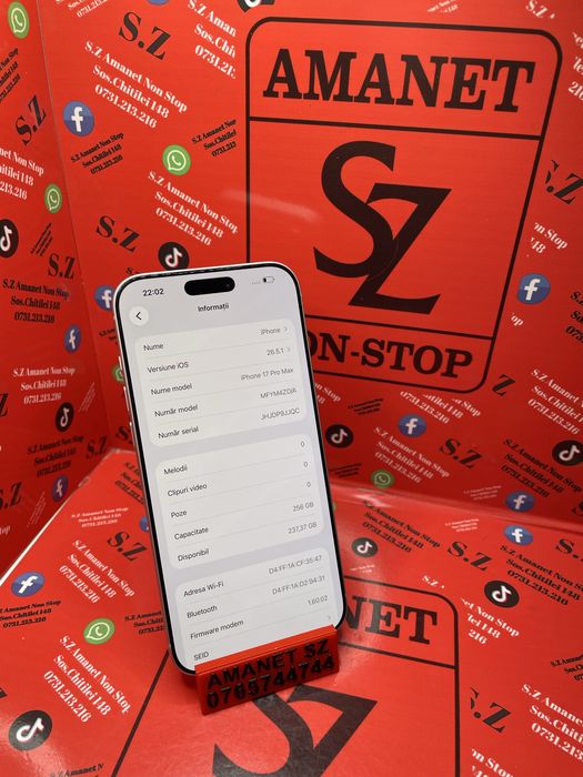 Iphone 17 Pro Max 97% Baterie Amanet SZ 176