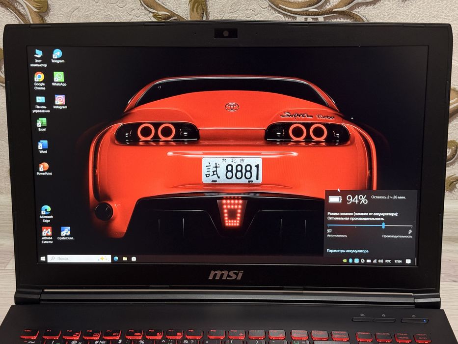 Игровой ноутбук MSI i7|8RAM|GTX1050TI|1000GB