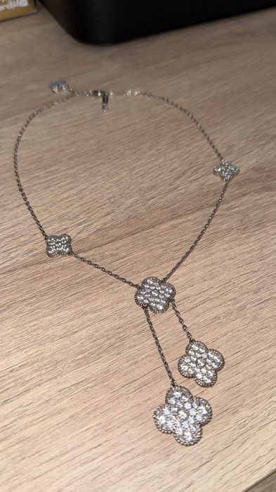 Van Cleef колие в сребърно с камъчета