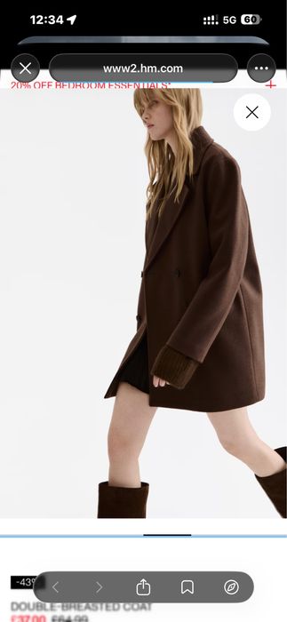 H&M original Пальто Очень комфортный модный