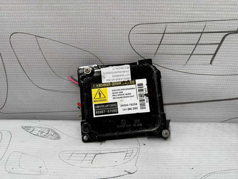 Calculator balast xenon Lexus GS 300 / 350 / 430 / 450h 85967-51050 / 39000-78258 2009 / [2005-2012] / (5B2)
