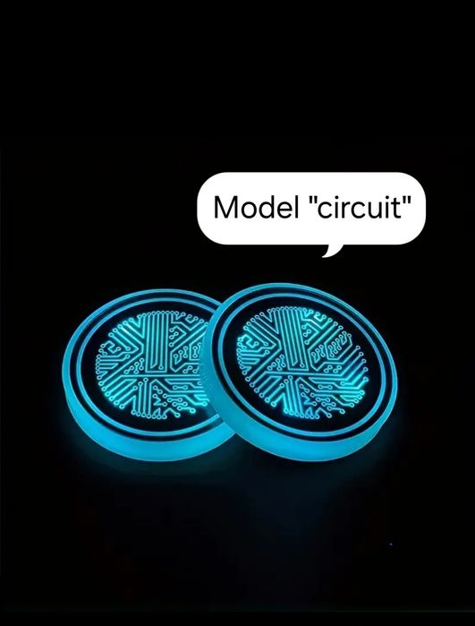 Lumini auto ambientale pentru suportul de pahare