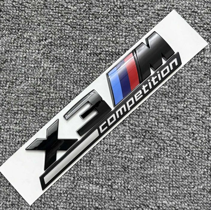 Set embleme X3M Competition Emblema M aripi si haion Stema Sigla BMW