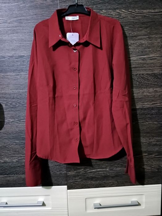 Camasa dama vișinie noua