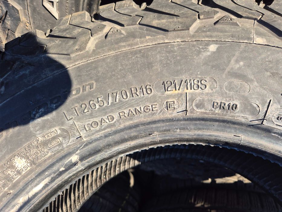 4 Anvelope M+S H/T A/T - 265/70/16 - BFGoodrich - Stare F BUNA 2016