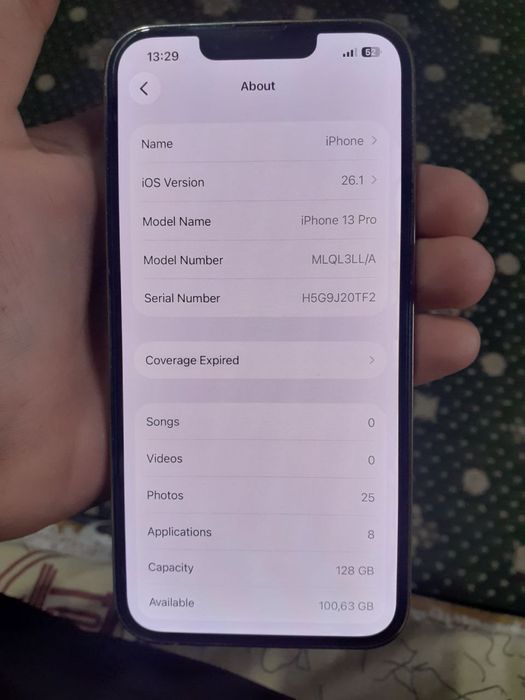 Iphone 13 pro Karobka Dakument bor