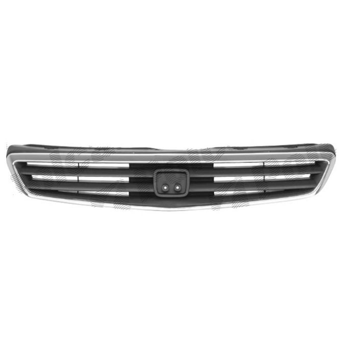 Grila radiator Honda Civic 3-Usi Sedan si Coupe (Jp), 01.1999-07.2001, crom/negru grila cu rama