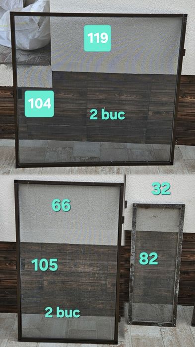 Plase țânțari, diferite dimensiunj