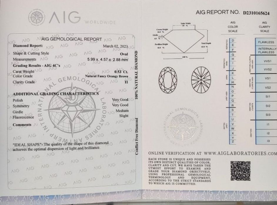 Инвестиционен диамант 0.53карата