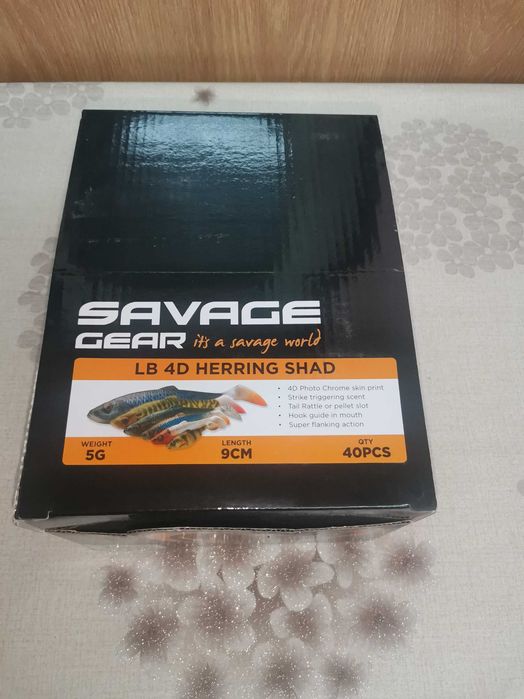 Силиконова примамка Savage Gear 4D Herring Shad 9см 5г,  10 бр