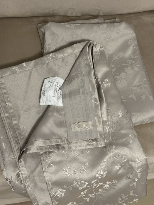 Set galerie si draperii crem,opace,Ikea