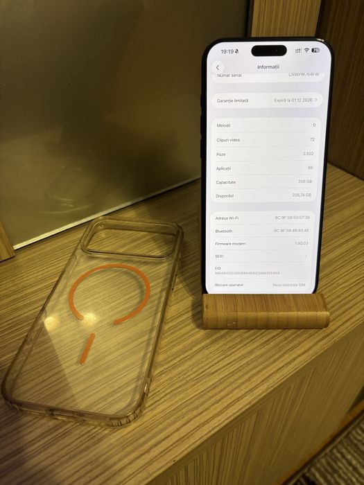 Iphone 17 pro max, 256gb, deep blue.