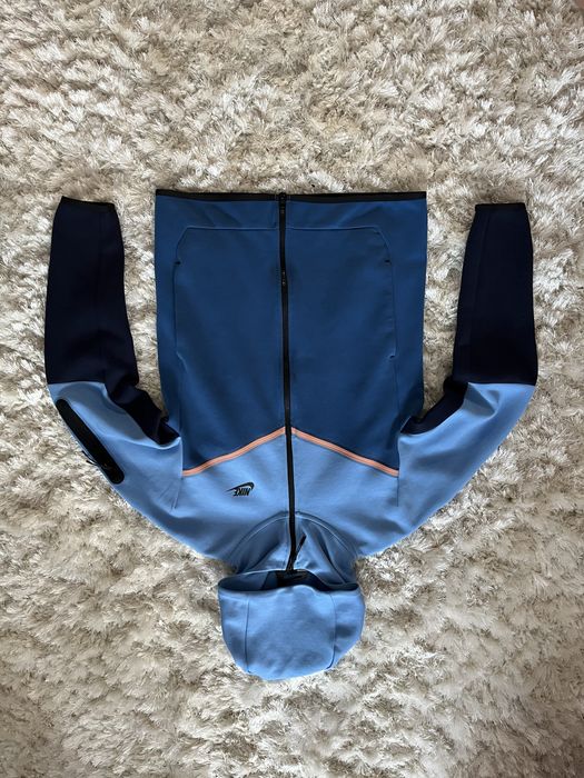 Nike Tech Fleece Blue Navy Orange S (nou/factura)