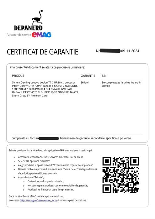 Memorie RAM PC 32 gb 5600 mHz garantie 2 ani eMag